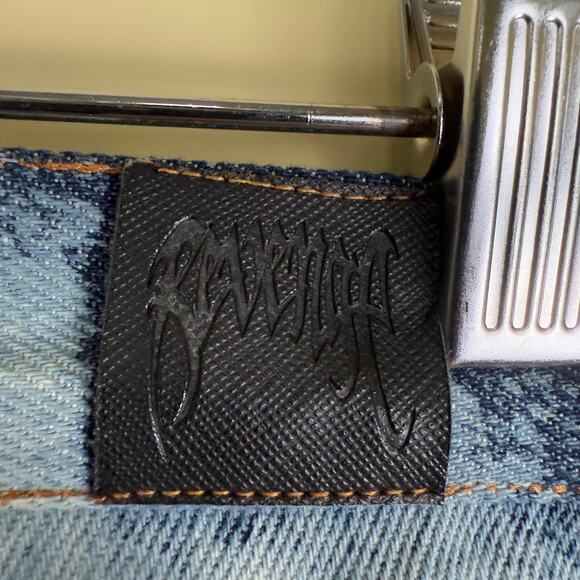 Revenge Hand Bleached Denim Jeans *1/100 LIMITED RELEASE* Size Large New - Picture 9 of 13